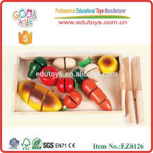 baby fruit set toy wooden cutting fruit toy